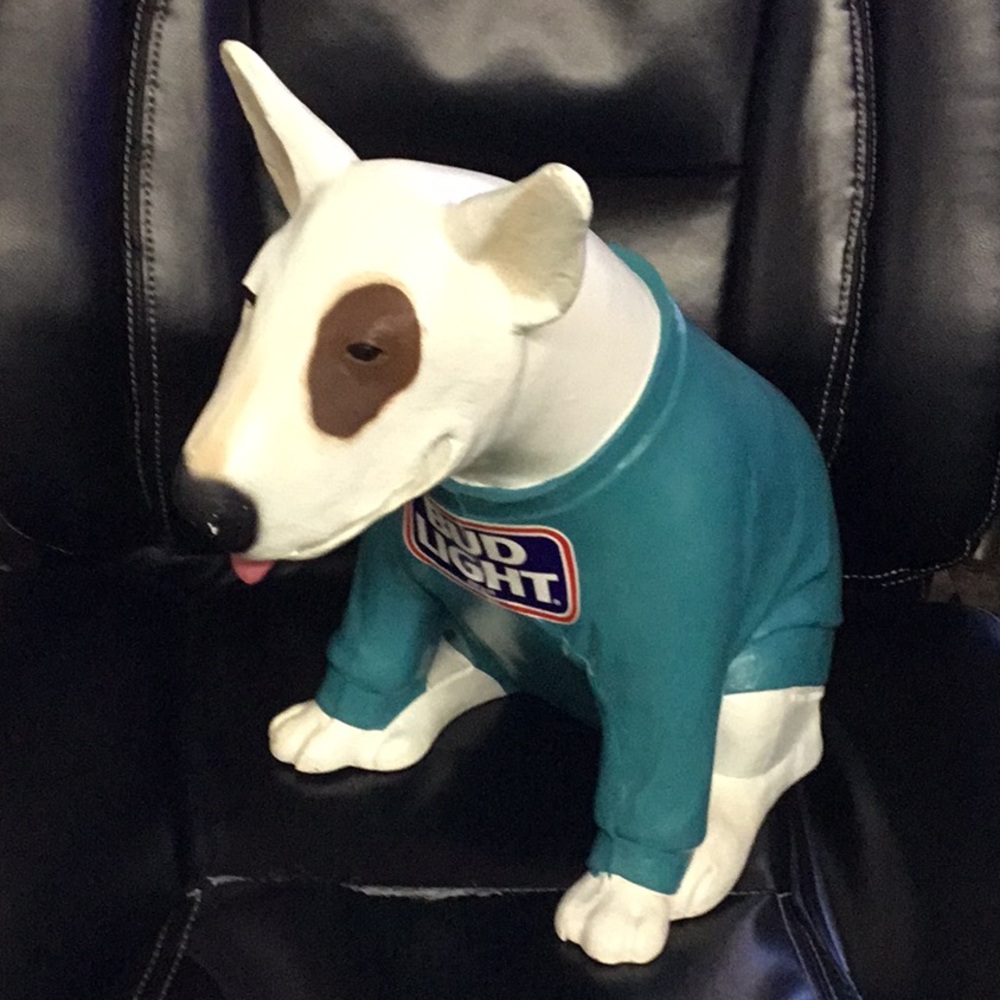 Vintage 1986 Bud Light Beer Spuds Mackenzie Large Dog Display